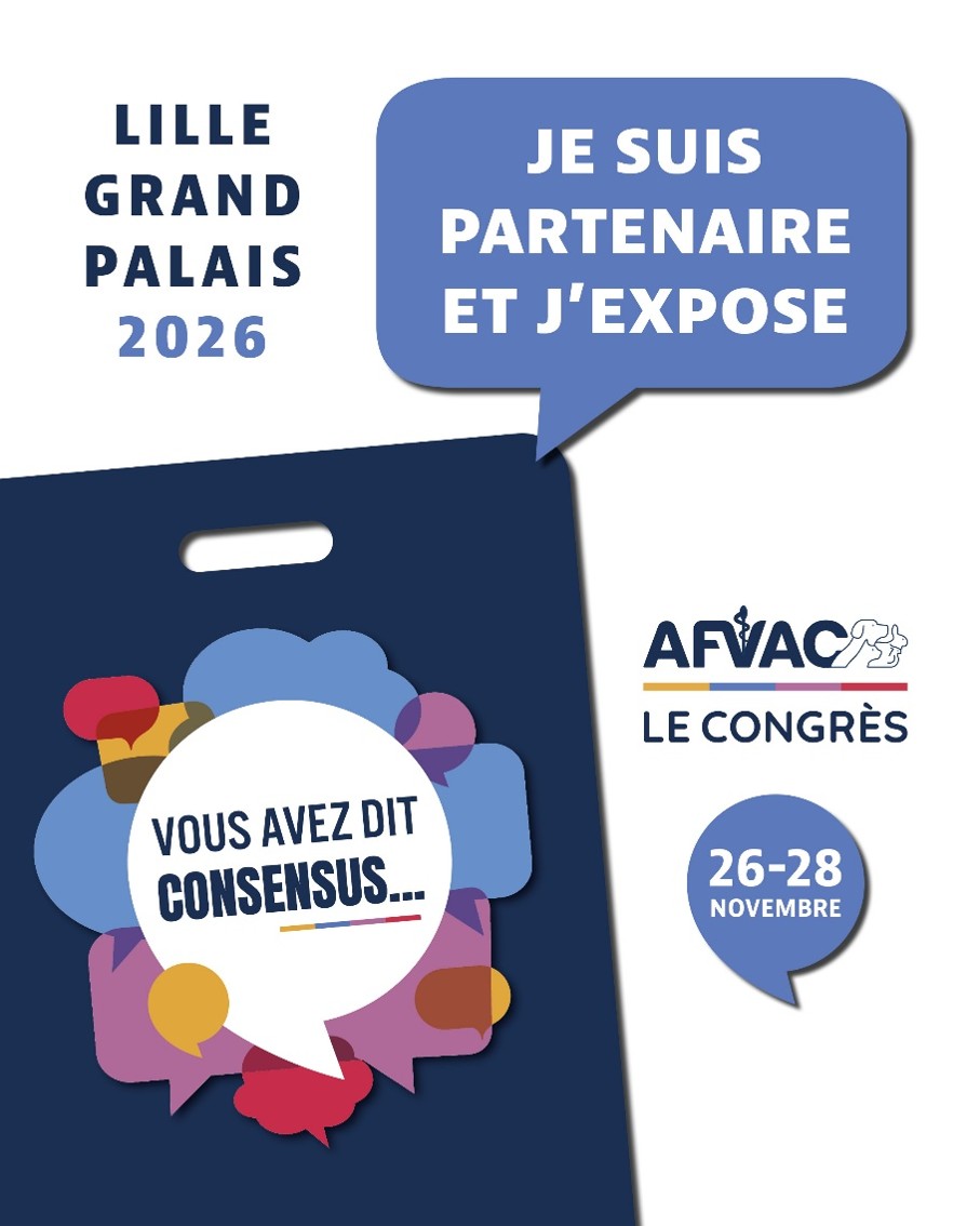 Congrès de l’AFVAC 26-28 novembre 2026 : Le rendez-vous annuel des Vétérinaires pour animaux de compagnie